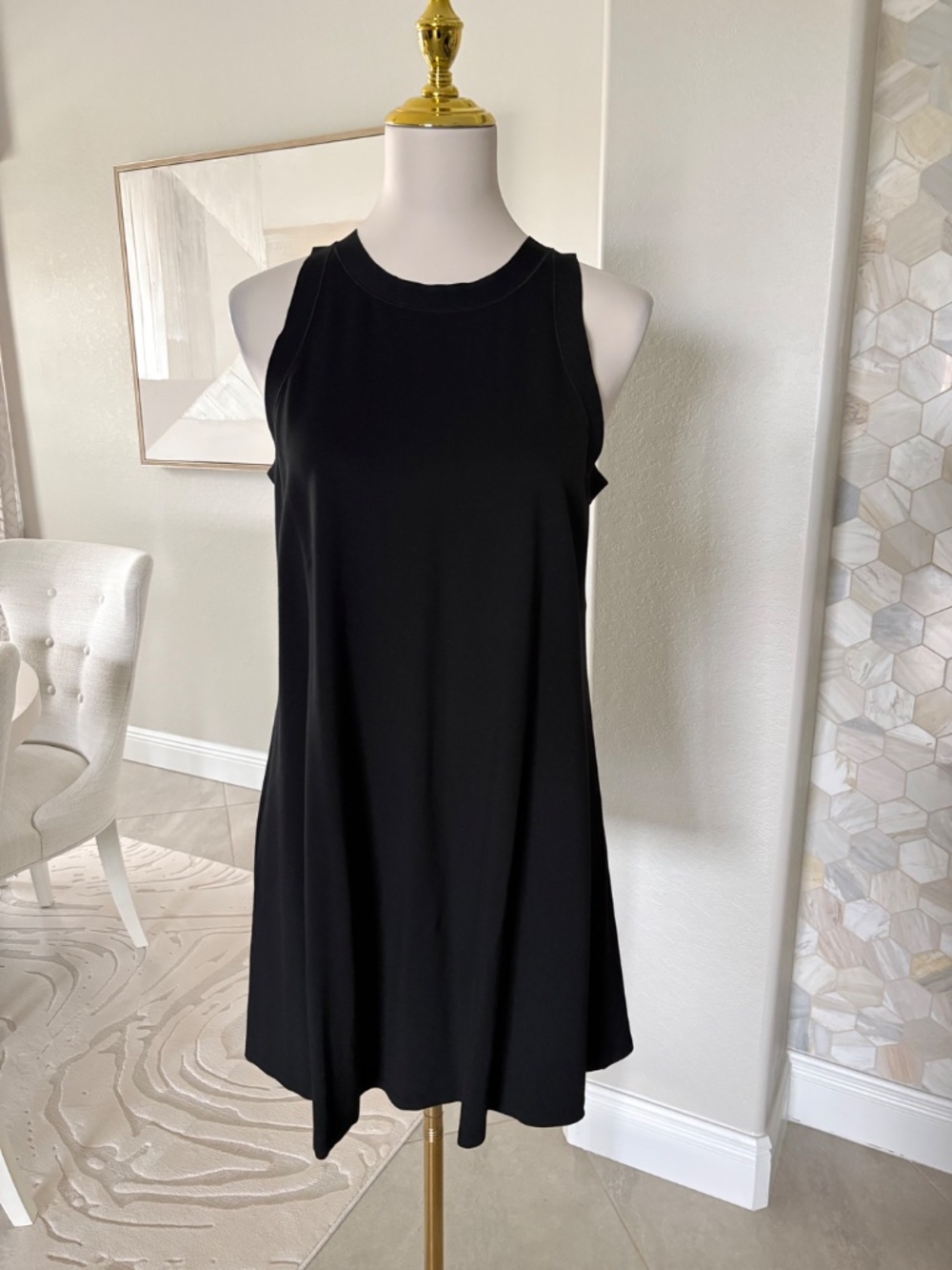 NWT Theory Rib Neck Interlock Knit Dress